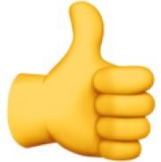 Thumbs up emoji